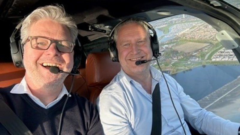 En toen zat ik ineens in de lucht met Edwin